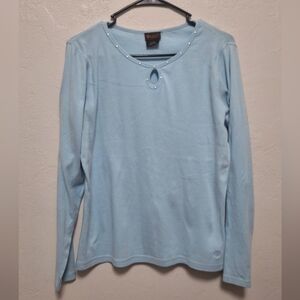 Ariat Blue Light Long Sleeve Women's Sweater Size L
